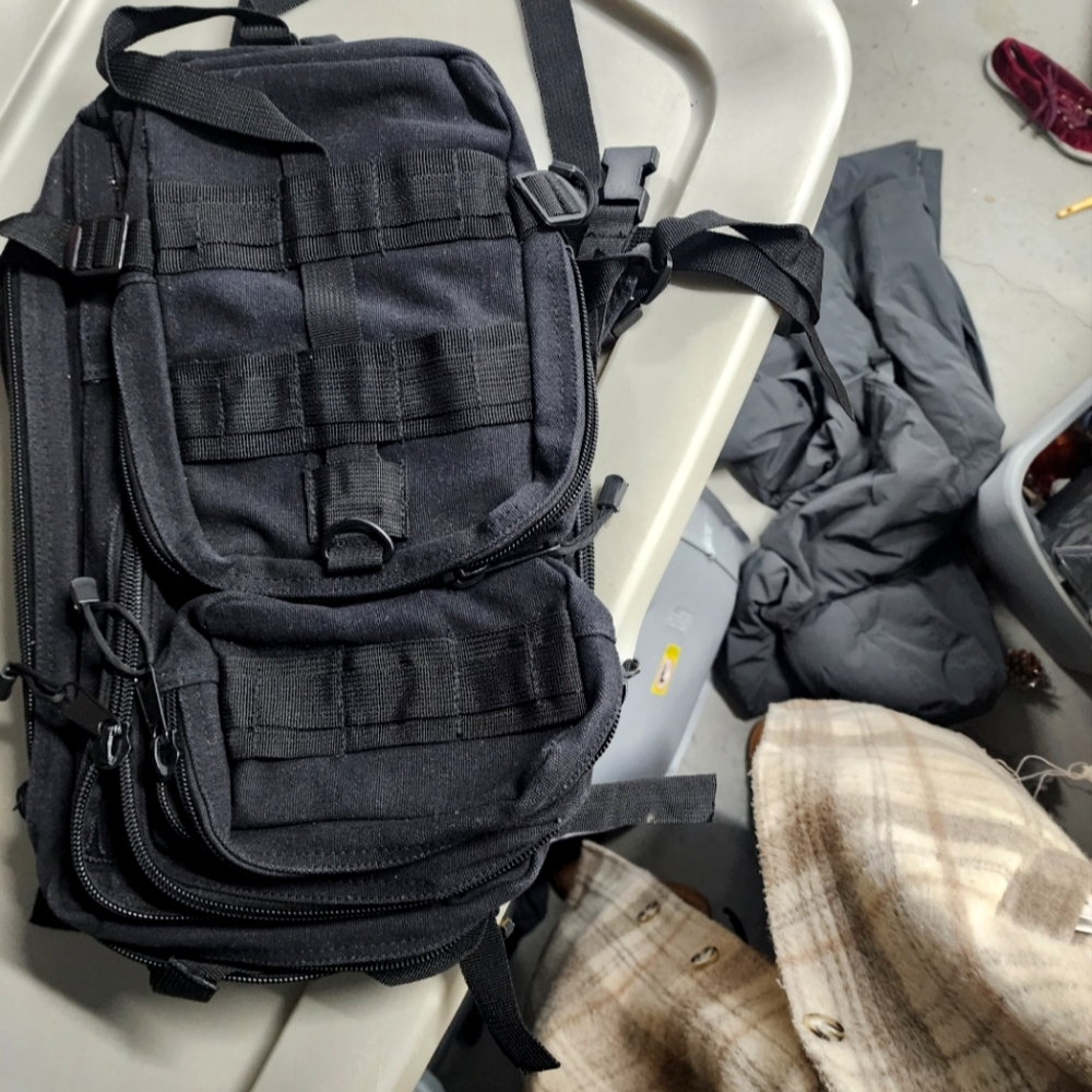 Black backpack